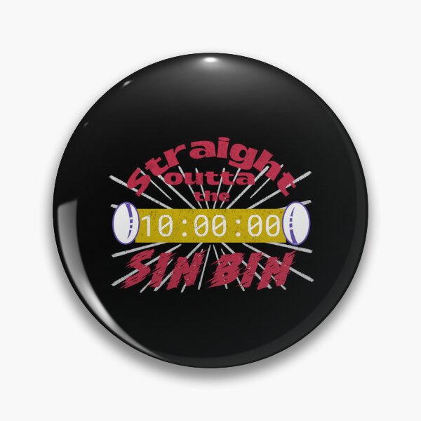 Item preview, Straight Outta The Sin Bin Funny Rugby Women Players designed and sold by HeavenlyHuesStudio.