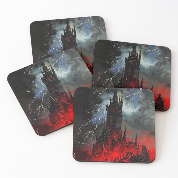 Item preview, Dracula's castle. Storm madness series. Version 4. Oil painting designed and sold by alexkempart.