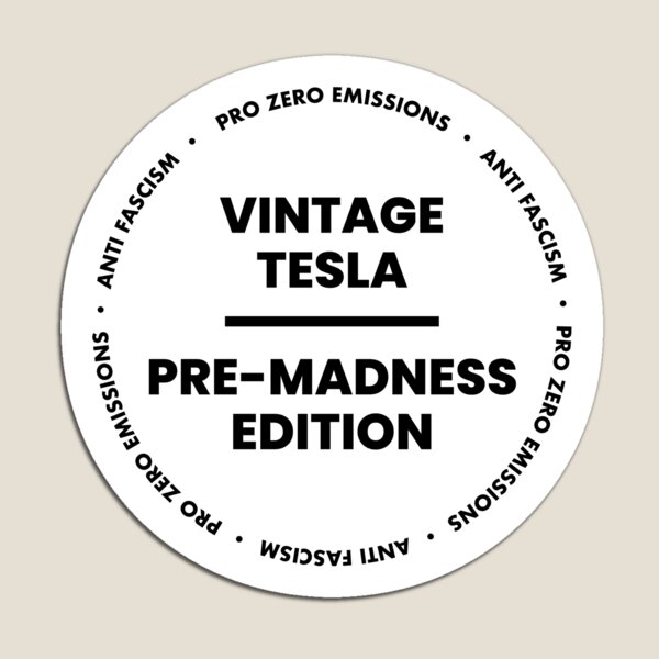 Item preview, Tesla sticker for owners that want to express their dislike for Elon Musk. White & black version designed and sold by CasbenShop.