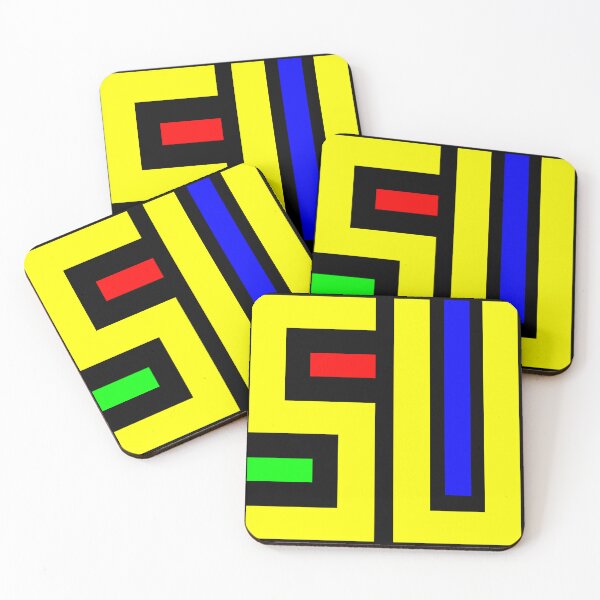 Item preview, RGB YB - Red Green Blue Yellow & Black  designed and sold by SlightlyUnreal.