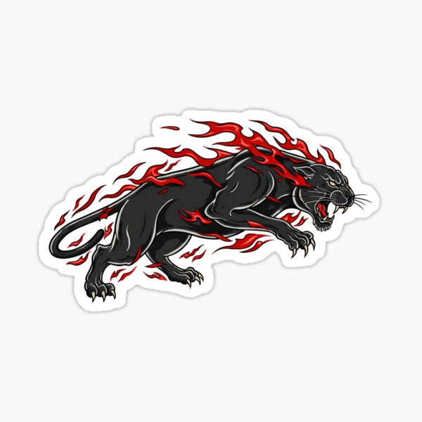 Item preview, Fiery Panther – Flaming Beast designed and sold by DRAGON FIRE.