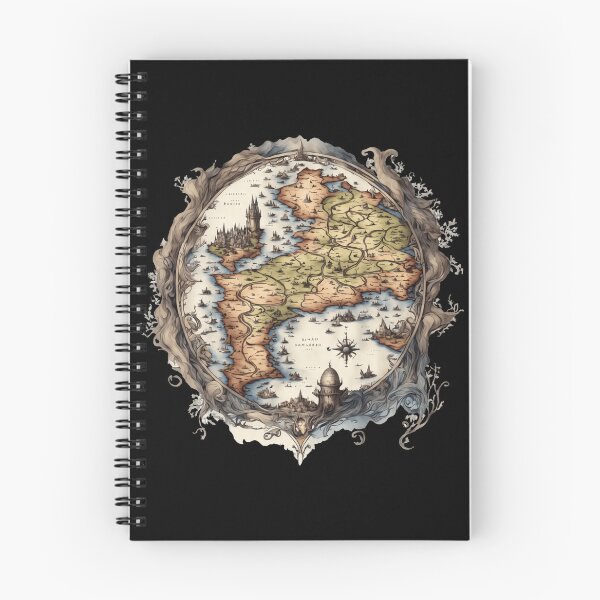 Item preview, Vintage Fantasy World Map designed and sold by Astralia.