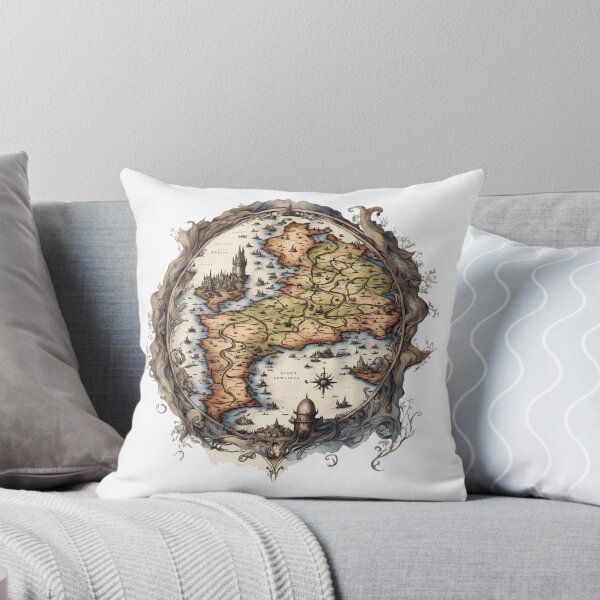 Item preview, Vintage Fantasy World Map designed and sold by Astralia.