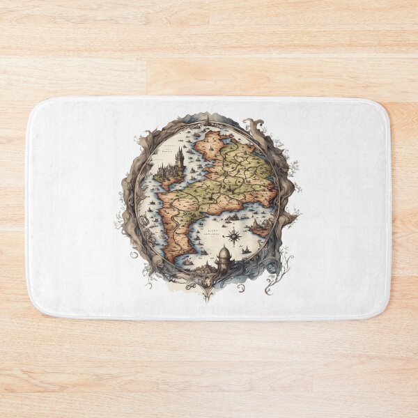 Item preview, Vintage Fantasy World Map designed and sold by Astralia.