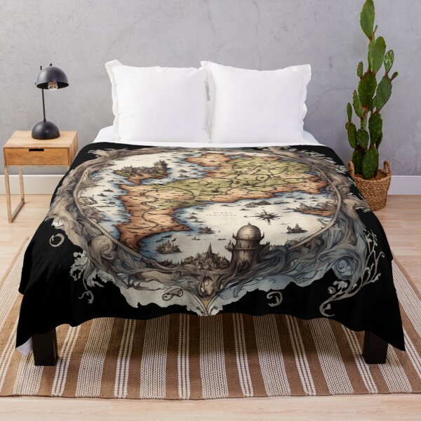 Item preview, Vintage Fantasy World Map designed and sold by Astralia.