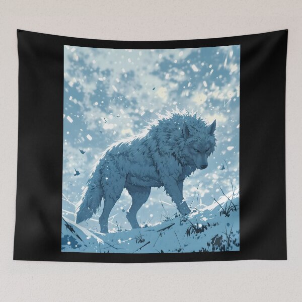 Item preview, White Winter Wolf With A Frozen Soul designed and sold by tobyheward.