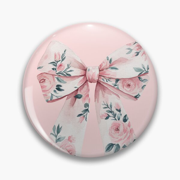 Item preview, Coquette Pink Floral Bow Aesthetic designed and sold by GlowinUp Shop.
