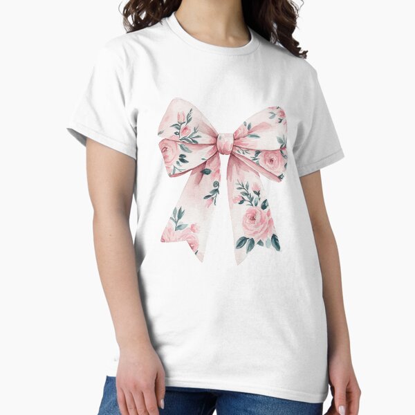 Aperçu de l'œuvre Nœud fleuri rose coquet et esthétique créée et vendue par GlowinUp Shop.