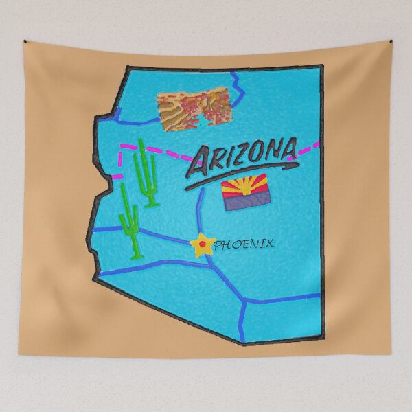 Item preview, Arizona Tourist Map designed and sold by Havocgirl.