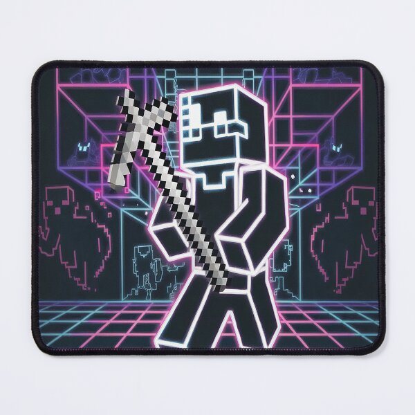 Item preview, Retro neon Minecraft designed and sold by Thompika.