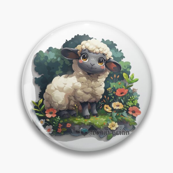 Item preview, Cute cartoon sheep designed and sold by Stickermagician.