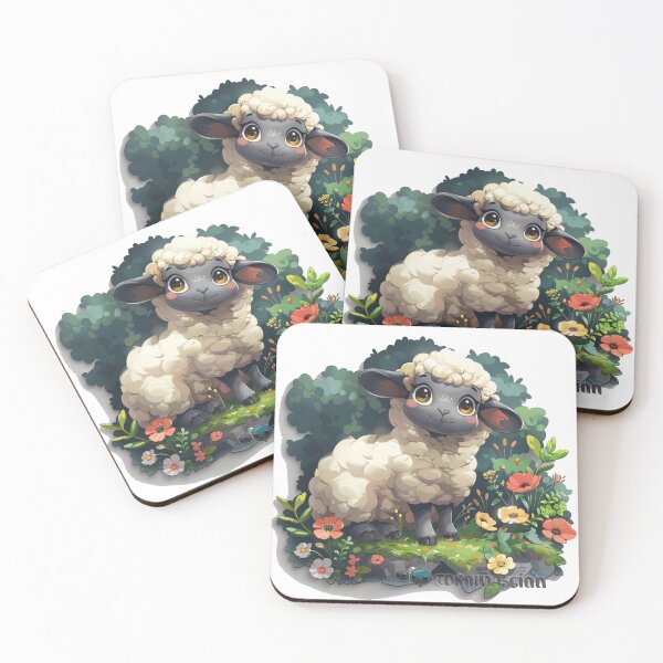Item preview, Cute cartoon sheep designed and sold by Stickermagician.