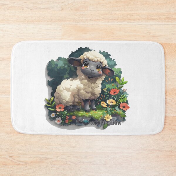 Item preview, Cute cartoon sheep designed and sold by Stickermagician.