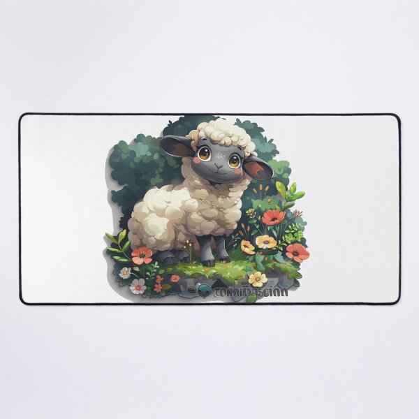 Item preview, Cute cartoon sheep designed and sold by Stickermagician.