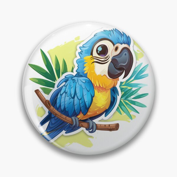 Item preview, parrot designed and sold by Stickermagician.