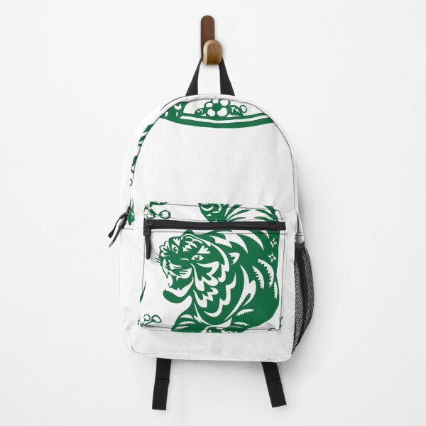 Item preview, Lucky sign Green tiger Beautiful flowers Chinese paper cutting art and designs designed and sold by Bspaces.