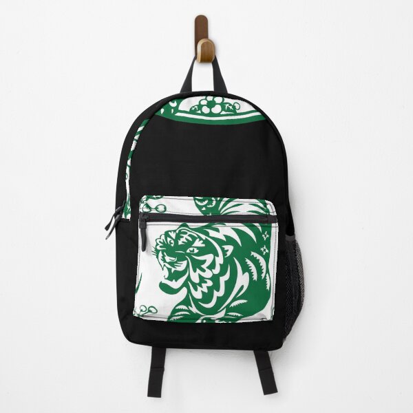 Item preview, Lucky sign White Green tiger Beautiful flowers Chinese paper cutting art and designs designed and sold by Bspaces.