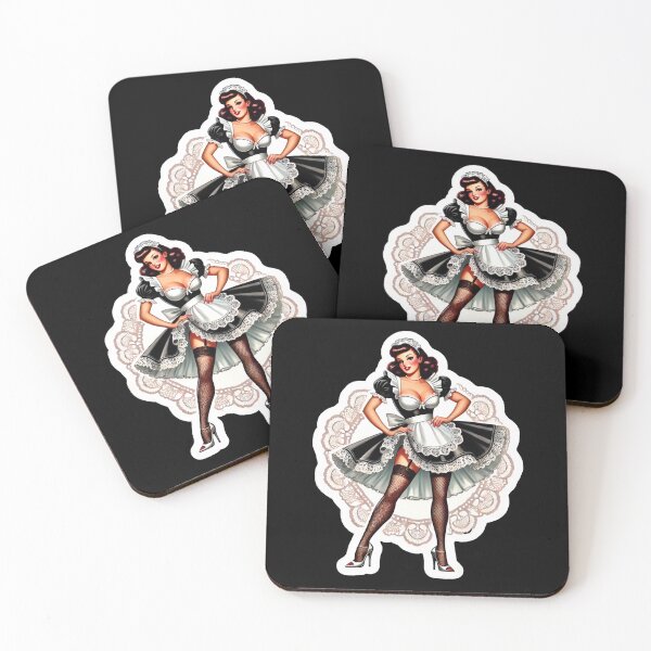 Item preview, French Maid Pin-up designed and sold by PinUpPizzazz.
