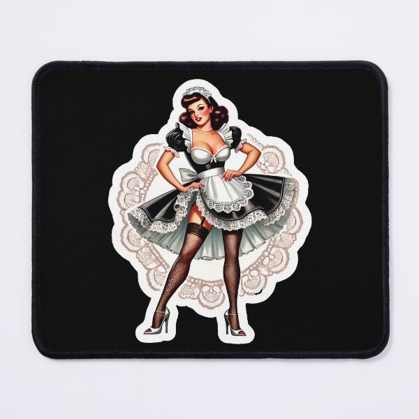 Item preview, French Maid Pin-up designed and sold by PinUpPizzazz.