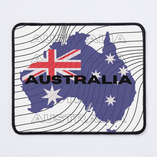 Item preview, Flag Map of Australia designed and sold by nyblydd.