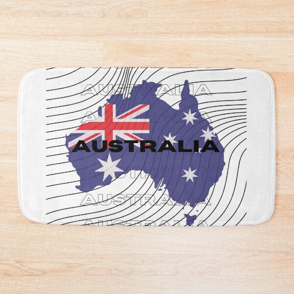 Item preview, Flag Map of Australia designed and sold by nyblydd.