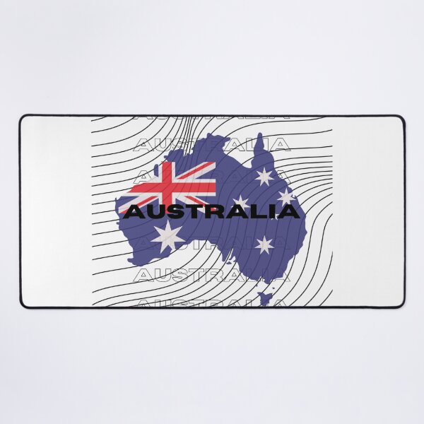 Item preview, Flag Map of Australia designed and sold by nyblydd.