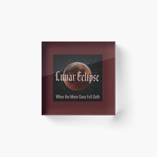 Item preview, Lunar Eclipse When Moon Goes Goth... Eclipses 2025 designed and sold by Sachie's Studio.