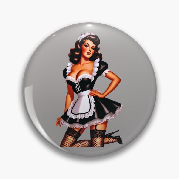 Item preview, French Maid Pin-up designed and sold by PinUpPizzazz.