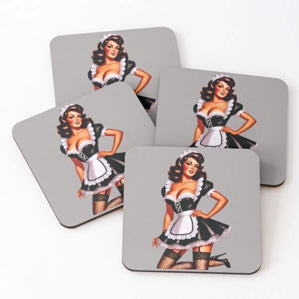 Item preview, French Maid Pin-up designed and sold by PinUpPizzazz.