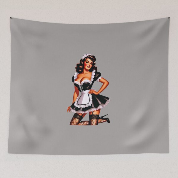 Item preview, French Maid Pin-up designed and sold by PinUpPizzazz.