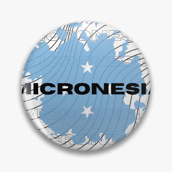 Item preview, Flag Map of Micronesia designed and sold by nyblydd.