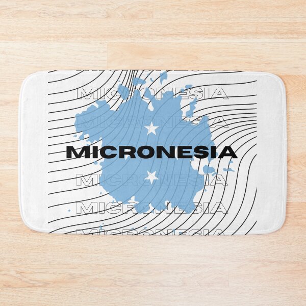 Item preview, Flag Map of Micronesia designed and sold by nyblydd.