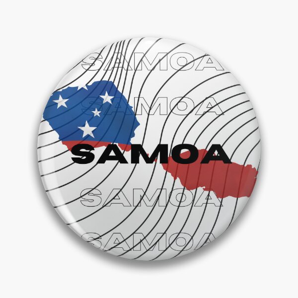 Item preview, Flag Map of Samoa designed and sold by nyblydd.