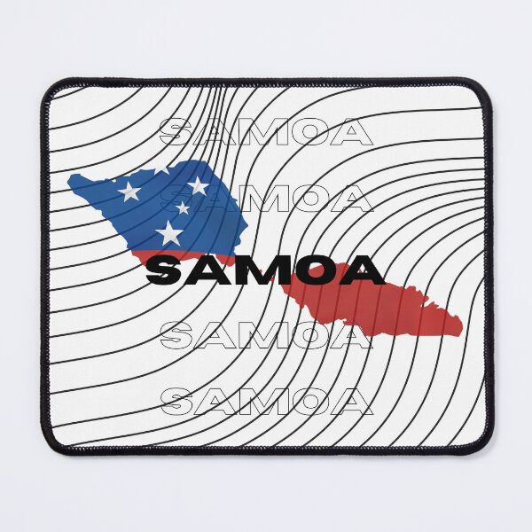 Item preview, Flag Map of Samoa designed and sold by nyblydd.