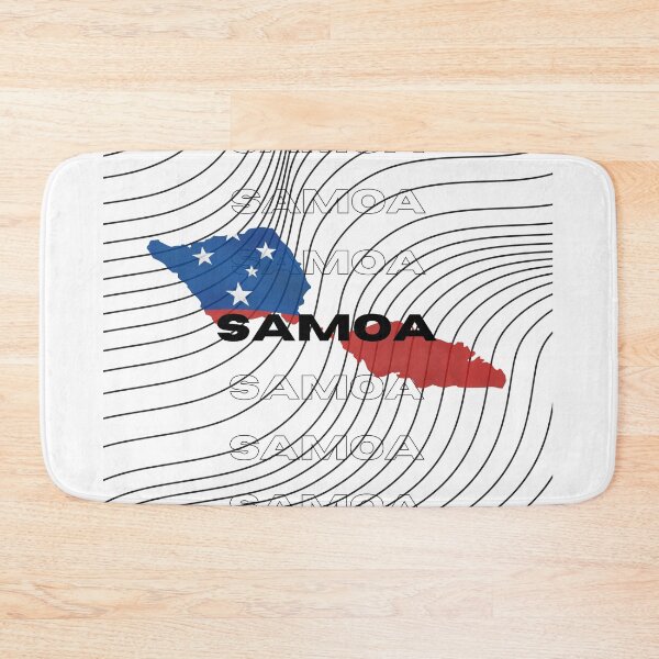 Item preview, Flag Map of Samoa designed and sold by nyblydd.