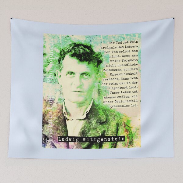 Item preview, Ludwig Wittgenstein quote: Der Tod ist kein Ereignis des Lebens. Den Tod erlebt man nicht. Wenn man unter Ewigkeit nicht unendliche Zeitdauer,  designed and sold by artbleed.