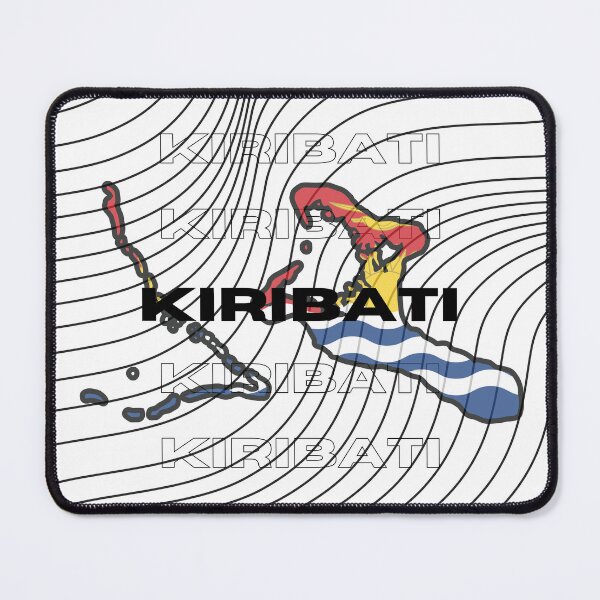 Item preview, Flag Map of Kiribati designed and sold by nyblydd.
