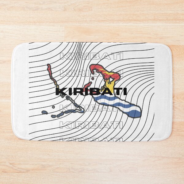 Item preview, Flag Map of Kiribati designed and sold by nyblydd.