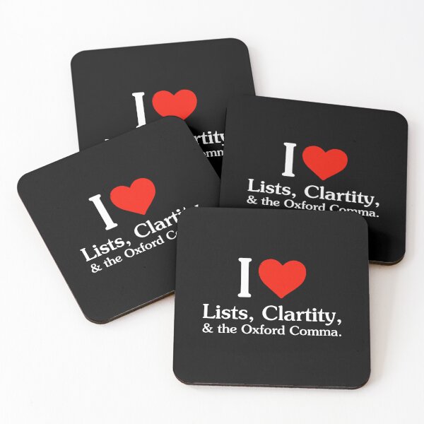 Item preview, I Love Lists and Oxford Commas - Funny Grammar Education designed and sold by zeviwanty.