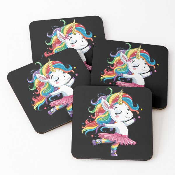 Item preview, Ballet Dancer Unicorn Dance Mode Funny Gifts Kids Girls Rainbow Ballerina  designed and sold by Har-vee.