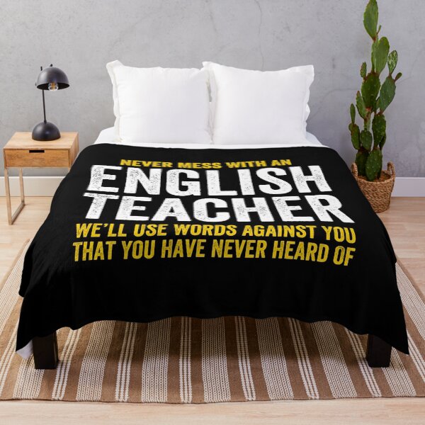 Item preview, Never Mess With An English Teacher - Funny Grammar Teacher Gift designed and sold by zeviwanty.