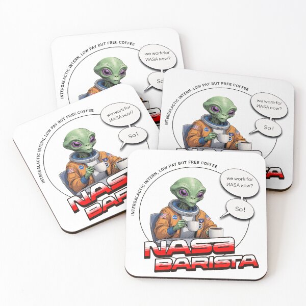 Item preview, NASA Barista – Intergalactic Intern designed and sold by BecomeAHight.