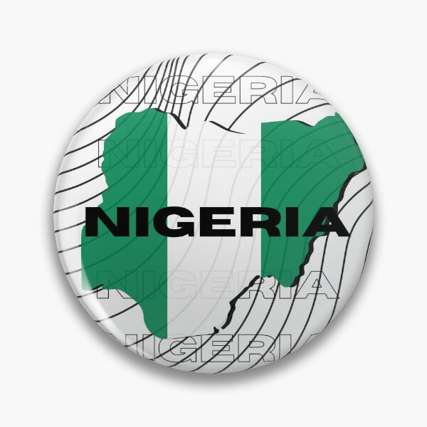Item preview, Flag Map of Nigeria designed and sold by nyblydd.