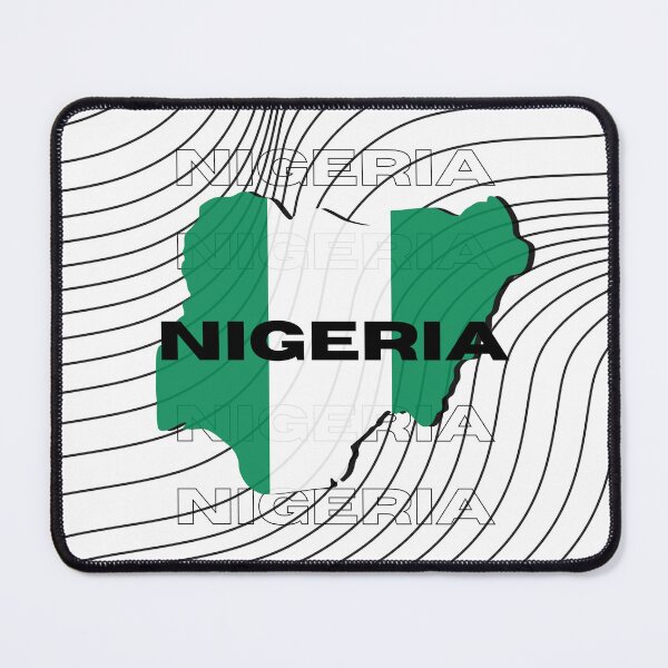 Item preview, Flag Map of Nigeria designed and sold by nyblydd.