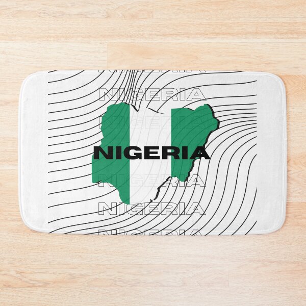 Item preview, Flag Map of Nigeria designed and sold by nyblydd.