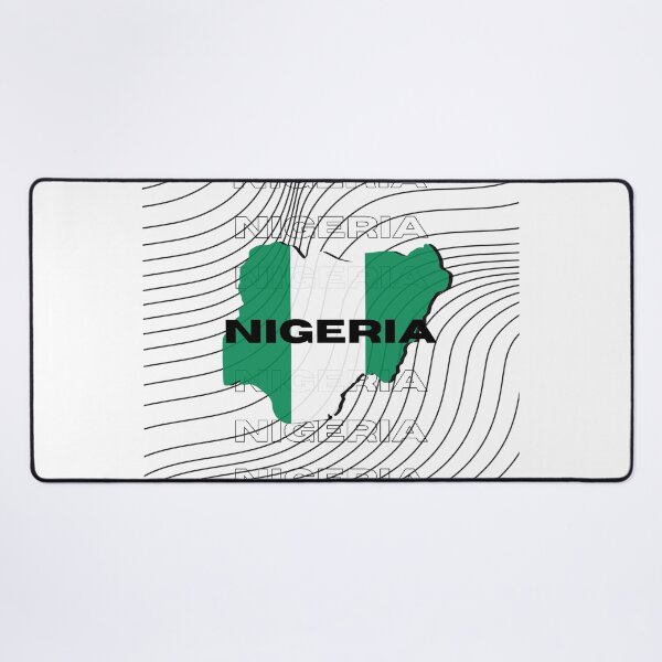 Item preview, Flag Map of Nigeria designed and sold by nyblydd.