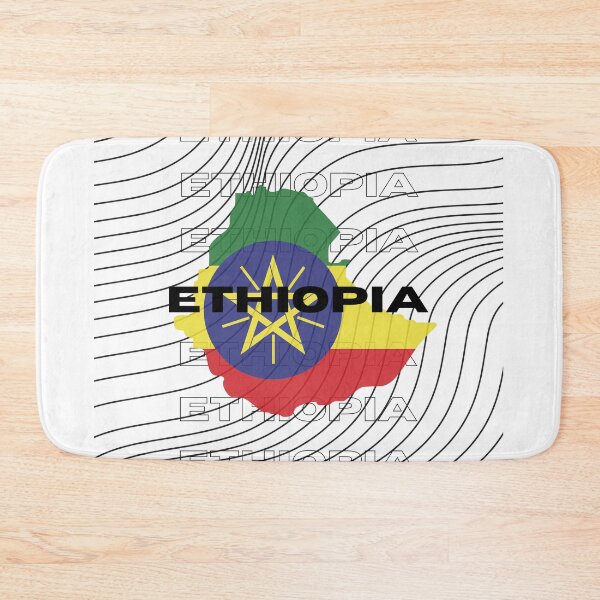 Item preview, Flag Map of Ethiopia designed and sold by nyblydd.