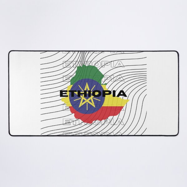 Item preview, Flag Map of Ethiopia designed and sold by nyblydd.