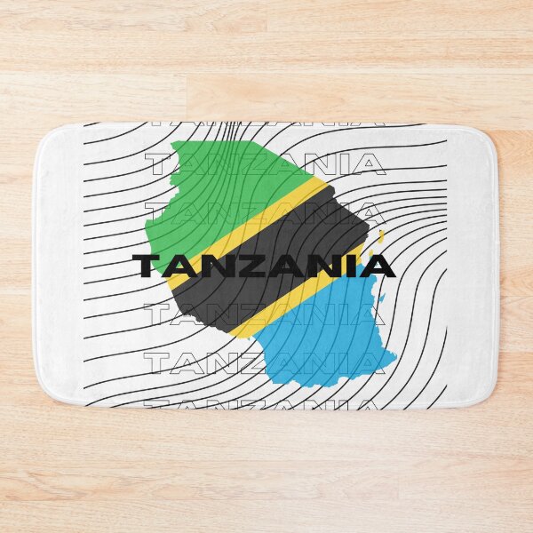 Item preview, Flag Map of Tanzania designed and sold by nyblydd.