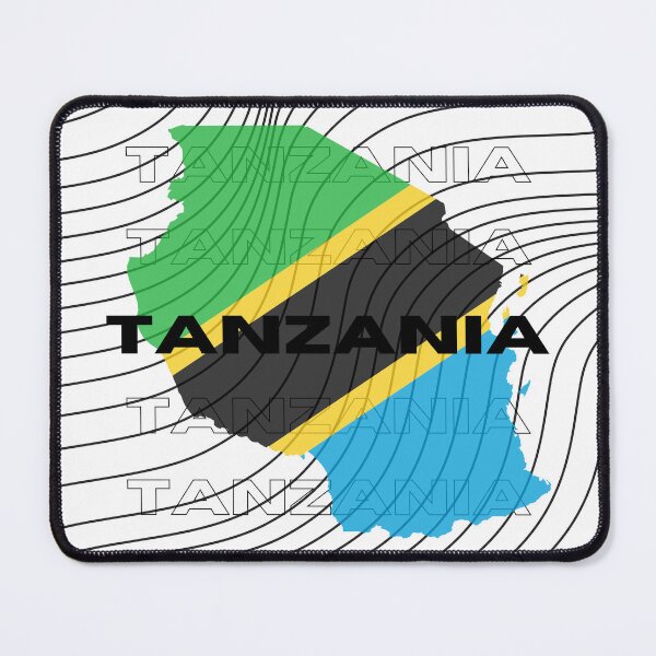 Item preview, Flag Map of Tanzania designed and sold by nyblydd.